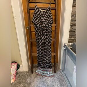 Long printed maxi dress